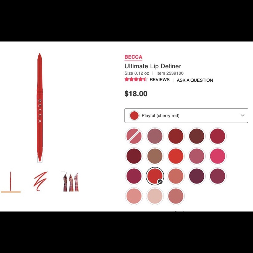 NWT BECCA Ultimate Lip Definer 💄